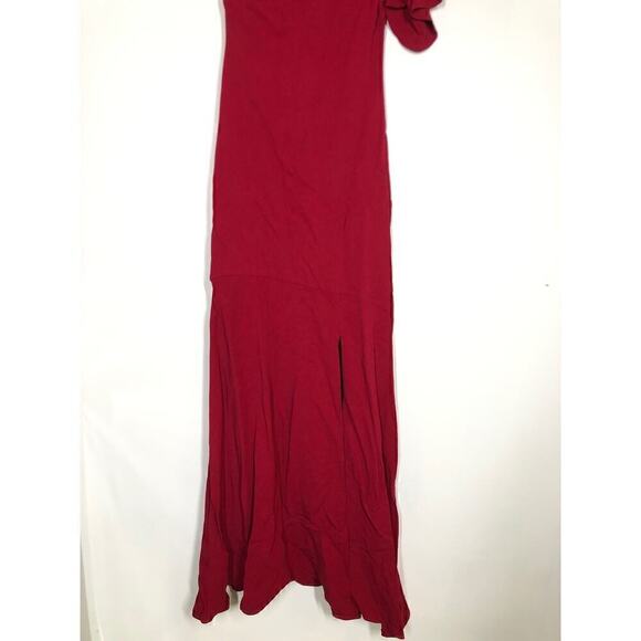Parker Black Rosewood Sarah Dress One Shoulder Evening Prom Gown Maxi Red Size 2 - Picture 4 of 12